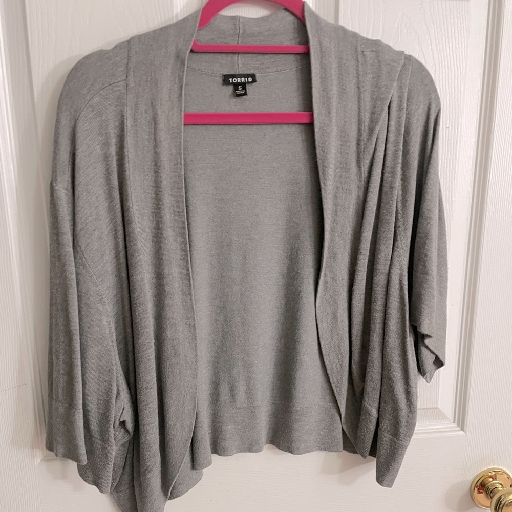 Torrid grey cardigan